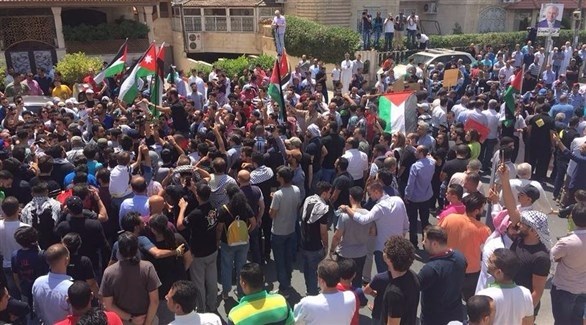 مسيرة في عمّان احتجاجاً على حادث السفارة الإسرائيلية ونصرة للأقصى (أرشيف)