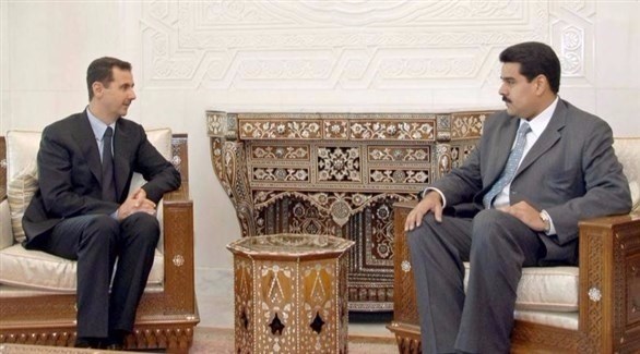 الرئيس مادورو في لقاء مع الأسد في سوريا (أرشيف)