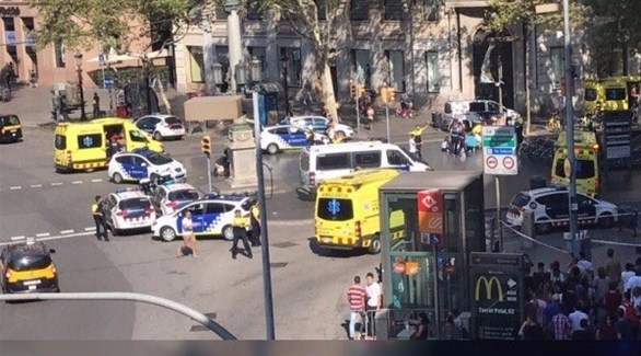 الهجوم الإرهابي في برشلونة (أرشيف)