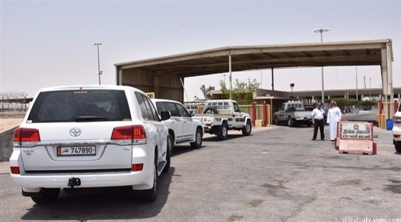 منفذ سلوى الحدودي بين قطر والسعودية (أرشيف)