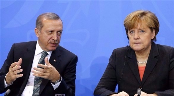 الرئيس التركي رجب طيب أردوغان والمستشارة الألمانية أنغيلا ميركل.(أرشيف)