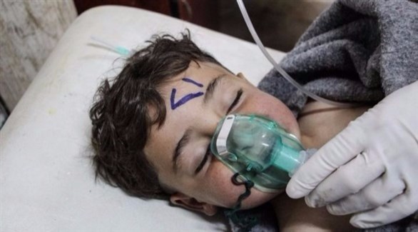 أحد مصابي الهجوم الكيماوي في سوريا (أرشيف)