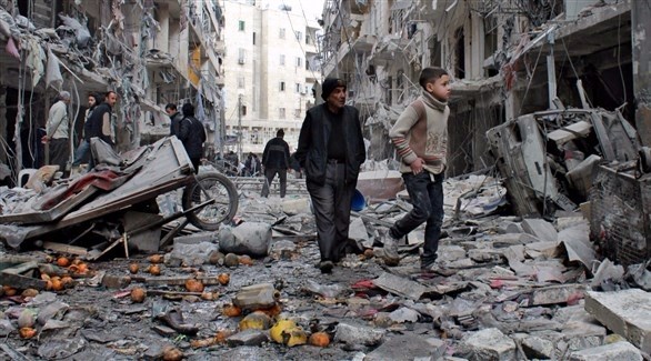 مخلفات القصف في سوريا.(أرشيف)