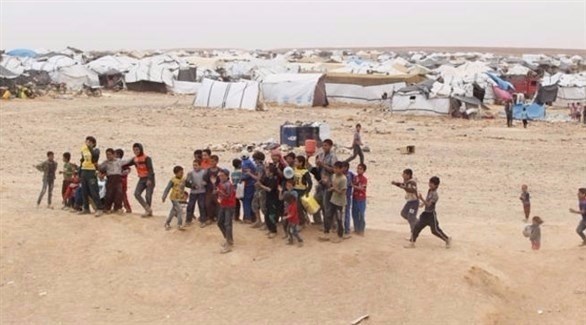 مخيم الركبان السوري على الحدود الأردنية (أرشيف)