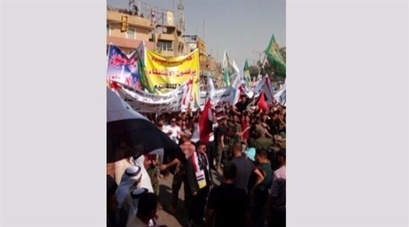 تظاهرات في نينوى ضد استفتاء كردستان العراق (السومرية)