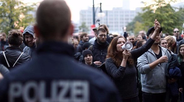 جانب من التظاهرة في برلين