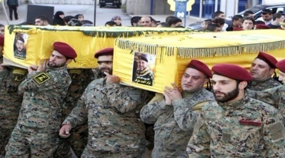 جنازة مقاتلين من حزب الله قتلوا في سوريا (أرشيف)