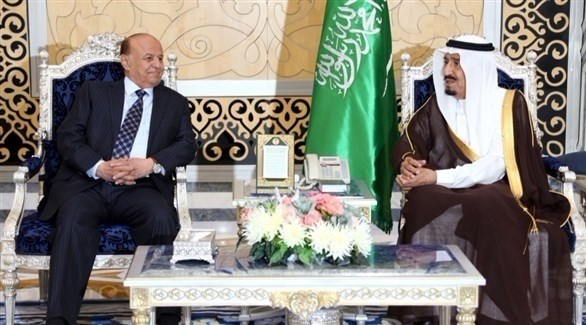 الملك سلمان والرئيس اليمني عبدربه منصور هادي (أرشيف)