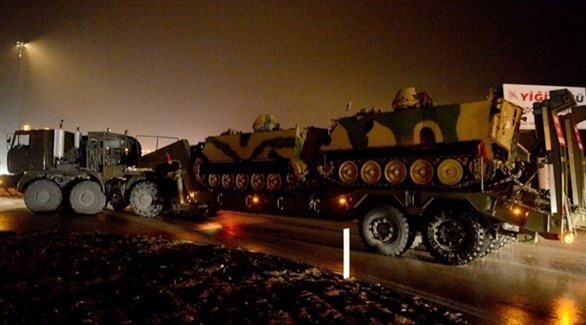 تعزيزات تركية إلى الحدود السورية.(أرشيف)