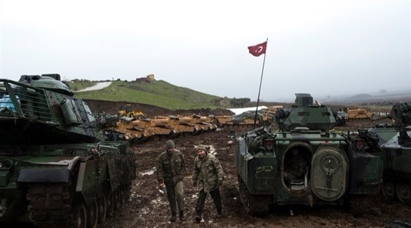 آليات عسكرية تركية في عفرين (إ ب أ)