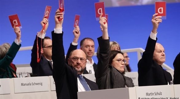 قادة الحزب الاشتراكي الألماني في تصويت سابق (أرشيف)