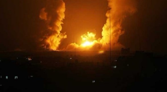 غارات إسرائيلية استهدفت مناطق زراعية في غزة (تويتر)