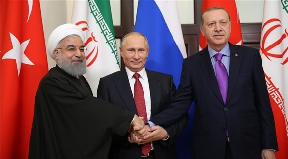 رؤساء روسيا وإيران وتركيا في قمة سابقة (أرشيف)