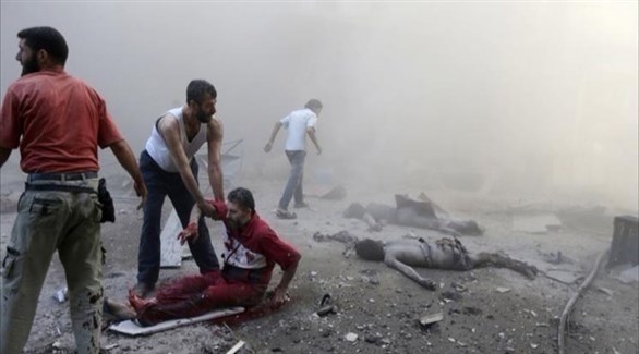 ضحايا قصف غلى الغوطة الشرقية.(أرشيف)