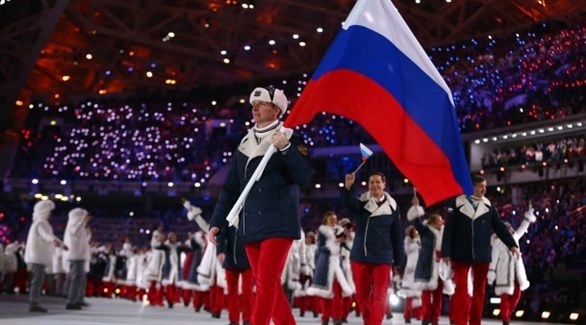 علم روسيا في ألعاب أولمبية سابقة (أرشيف)