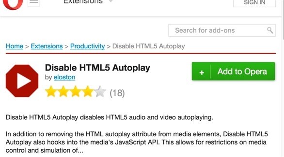 أداة Disable HTML5 Autoplay (أرشيف)