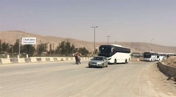 حافلات تجلي أهل الغوطة (أرشيف)