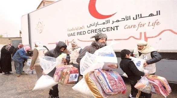 توزيع مساعدات إنسانية إماراتية للسوريين في الأردن (وام)