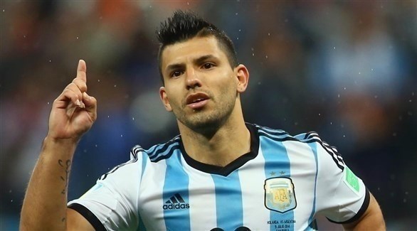 لاعب منتخب الأرجنتين أغويرو (تويتر)