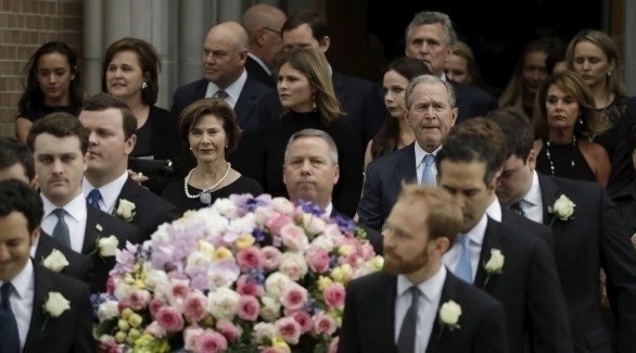 مراسم دفن سيدة أمريكا الأولى باربرا بوش 