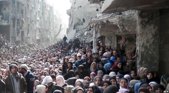 مخيم اليرموك في سوريا (أرشيف)