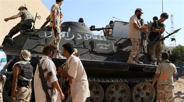 قوات موالية لحكومة طرابلس من مصراتة في غرب ليبيا(أرشيف)  