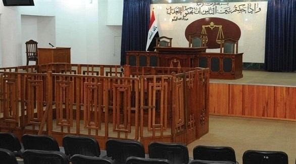 قاعة جلسات في إحدى المحاكم العراقية (أرشيف)