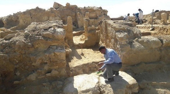 جانب من الاكتشاف الأثري الجديد بواحة سيوة (المصدر) 
