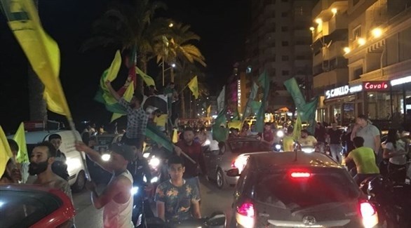 أنصار حزب الله يحتفلون بالفوز في الانتخابات النيابية في بيروت.(أرشيف)