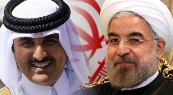 أمير قطر الشيخ تميم بن حمد آل ثاني والرئيس الإيراني حسن روحاني (تعبيرية)
