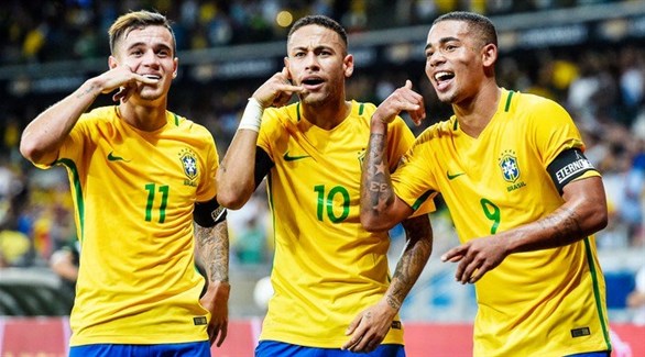 نجوم منتخب البرازيل نيمار وجيسوس وكوتينيو (أرشيف)