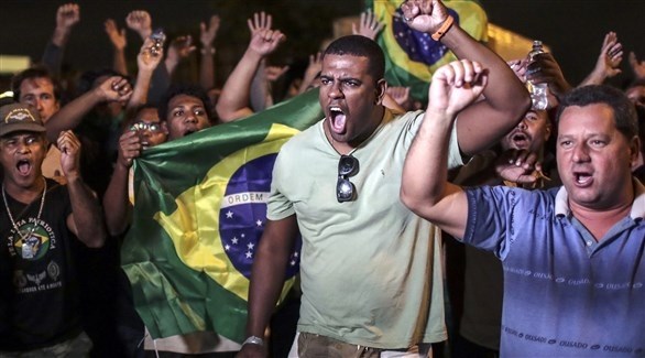 جانب من الاحتجاجات في البرازيل (اي بي ايه)