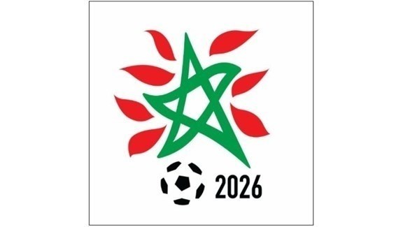 شعار حملة ترشح المغرب لتنظيم كأس العالم لكرة القدم 2026.(أرشيف)