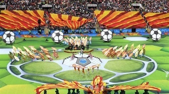 من افتتاح كأس العالم في روسيا.(أف ب)