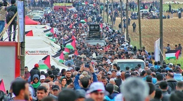 مسيرات العودة في غزة (أرشيف)