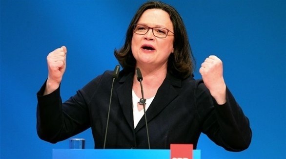 زعيمة الحزب الاشتراكي الديمقراطي في ألمانيا أندريا ناليس
