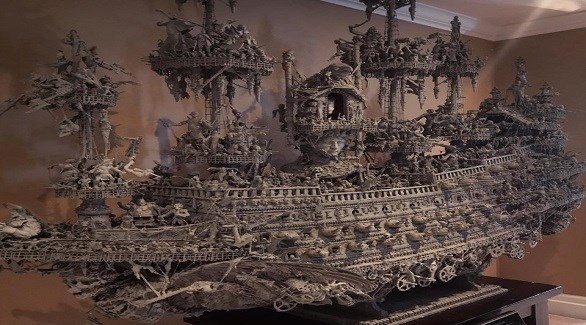 فنان يمضي 14 شهراً في بناء سفينة قراصنة (أوديتي سنترال)