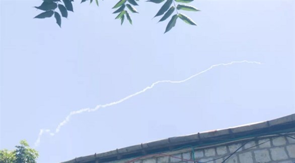 دخان صاروخ باتريوت الإسرائيلي فوق صفد المحلتة (هاآريتس) 