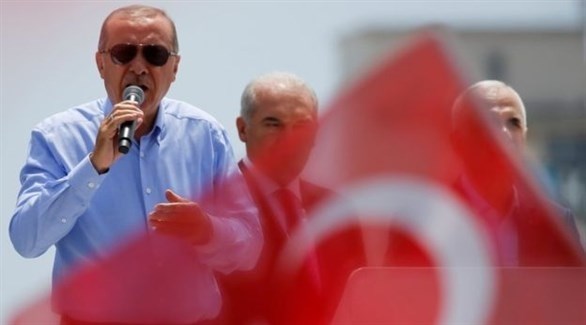 الرئيس التركي رجب طيب أردوغان في مهرجان انتخابي (أرشيف)