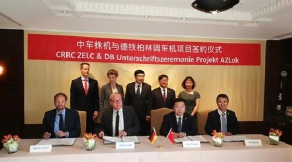 توقيع الصفقة بين دويتشه بان الألمانية الصين المحدودة لخطوط السكك الحديدية (شينخوا)