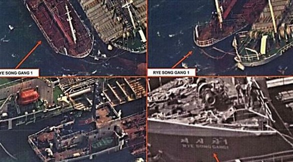 صور التقطتها أقمار صناعية عن تهريب النفط في عرض البحر إلى كوريا الشمالية (أرشيف)