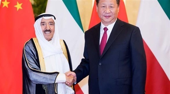 أمير الكويت الشيخ صباح الأحمد الجابر الصباح والرئيس الصيني شي جين بينغ (أرشيف)