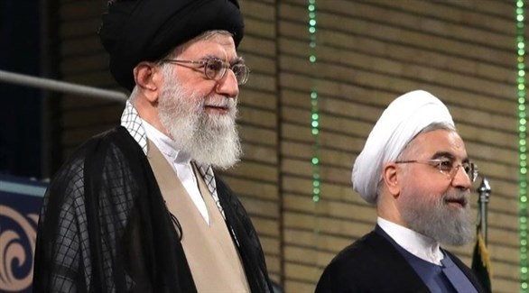حسن روحاني والمرشد الأعلى في إيران علي خامنئي (أرشيف)