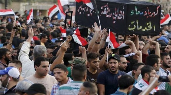 مظاهرة واحتجاج في البصرة عاصمة الجنوب العراقي (أرشيف) 