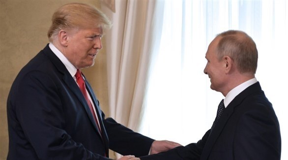 الرئيسان الأمريكي ترامب والروسي بوتين في قمة هلنكسي (إ ب أ)