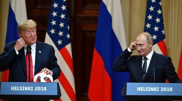 الرئيسان الروسي فلاديمير بوتين والأمريكي دونالد ترامب في قمة هلسنكي (أ ف ب)