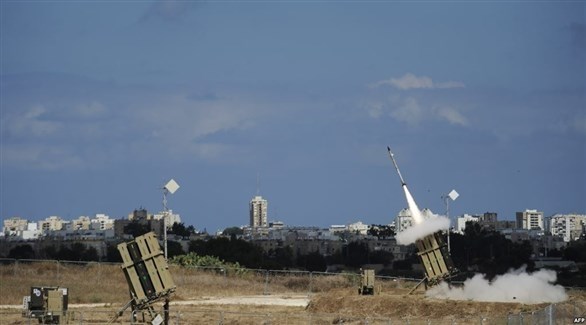 منصات صواريخ من القبة الحديدية الإسرائيلية لاعتراض الصواريخ (أرشيف)