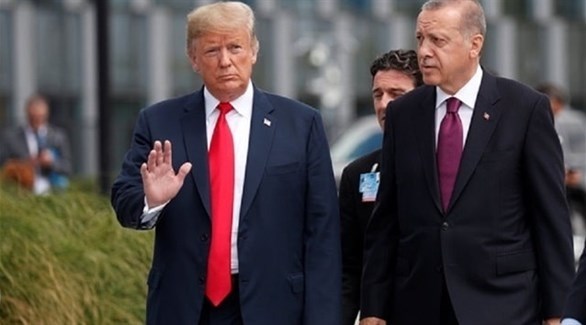 الرئيسان التركي رجب طيب أردوغان والأمريكي دونالد ترامب (أرشيف)