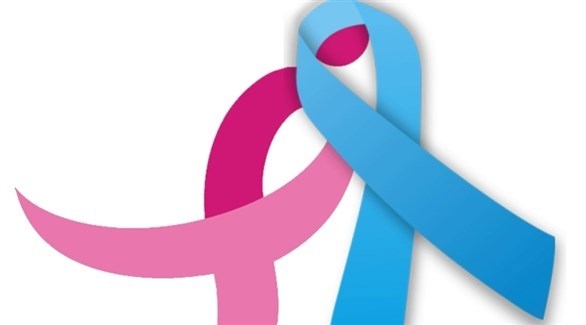 شعار حملتي مكافحة سرطان الثدي والبروستاتا