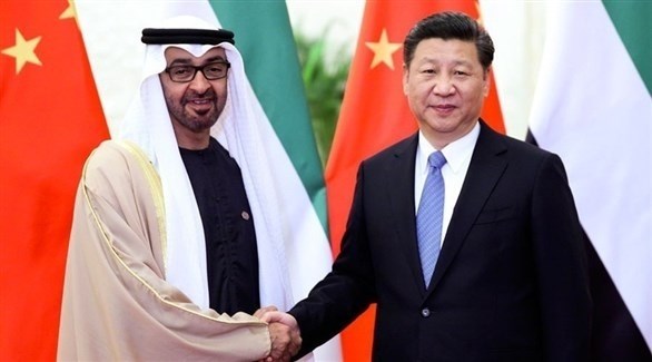 الشيخ محمد بن زايد والرئيس الصيني شي جين بينغ (أرشيف)
